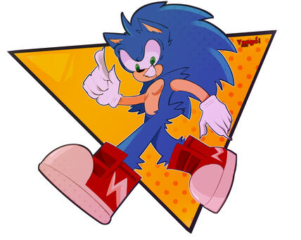 more sonic (deranged artist here)